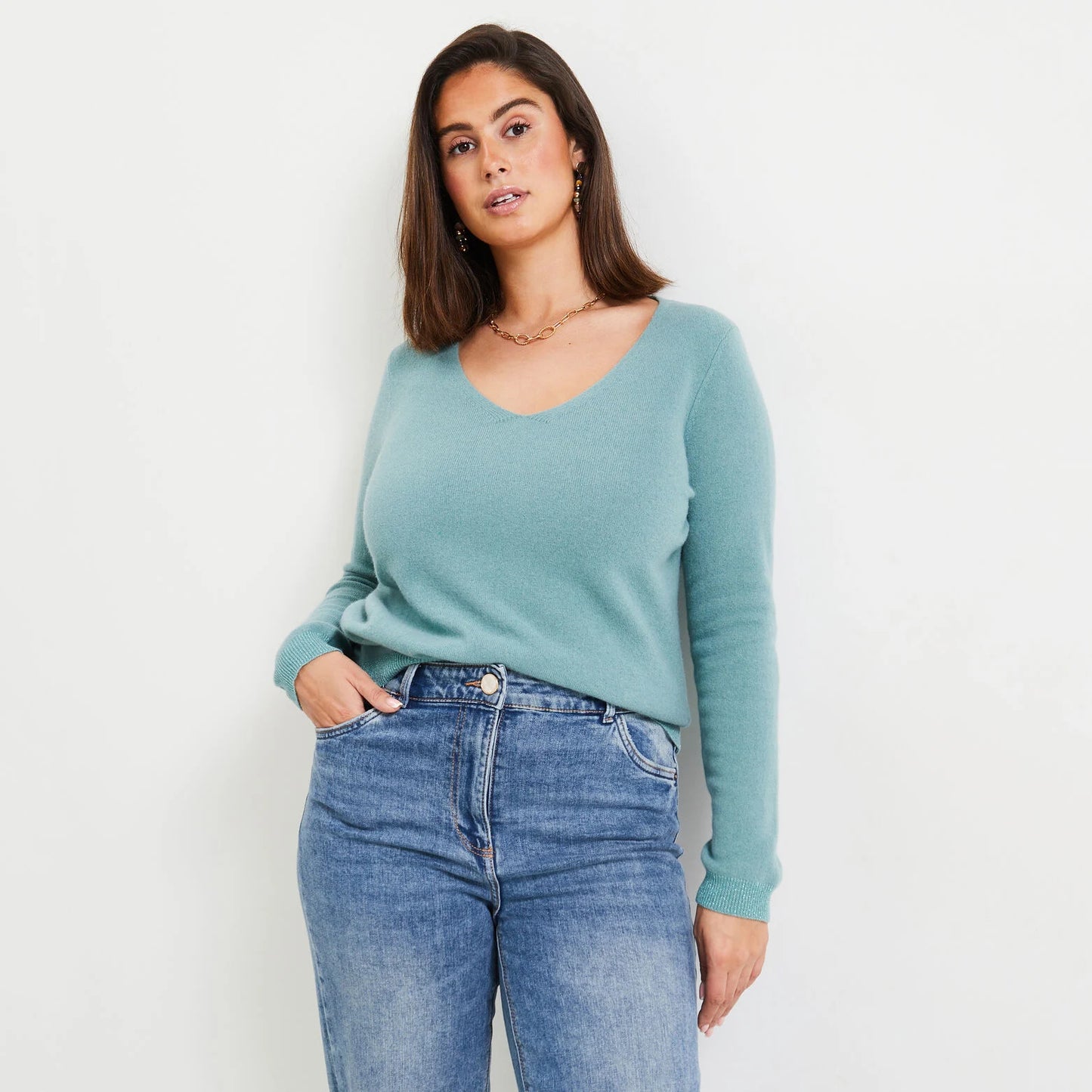 Pull laine et cachemire femme